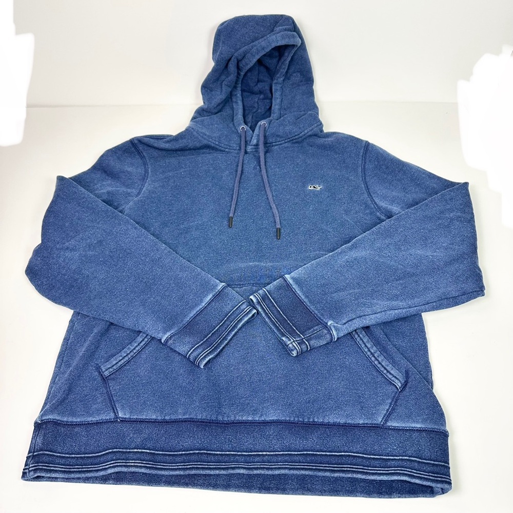 Vineyard Vines Men’s Blue Denim Hoodie Medium M - Picture 2 of 11